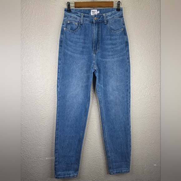 Princess Polly Seymour Mom Denim Womens Jeans High Rise Medium Wash Size 4 - Picture 2 of 11